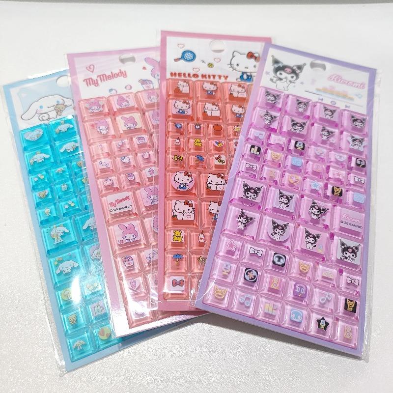 

Latest 3D Sanrio Sticker Transparent Jelly Crystal Ornamental Sticker Phone Case DIY Children s Plaything Beautiful Design W144526WW-1600*900*700MM