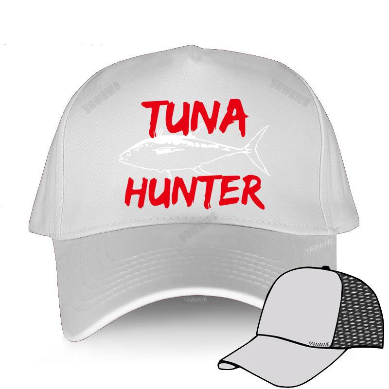 Schwarze, lässige, bedruckte Fischkappen für Jungen, Tuna Hunter, Sporter, Fisher, Unisex-Snapback-Hüte mit Modedruck