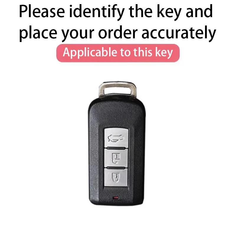 For Mitsubishi Keycase Outlander Eclipse Cross Asx Lancer Ex Pajero Pajero Sport Keycover Keyshell Keychain Car Key Bag Car Keys
