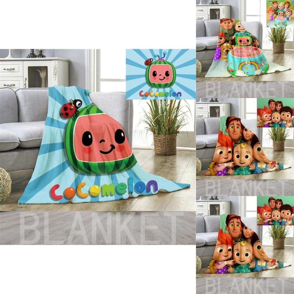 Cocomelon Flannel Blanket For Kids Super Soft Comfortable Warm Winter Sleeping Throw