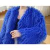 Women's clothing autumn and winter beach sheep hair imitation fur new artificial fur street girl long-sleeved top short