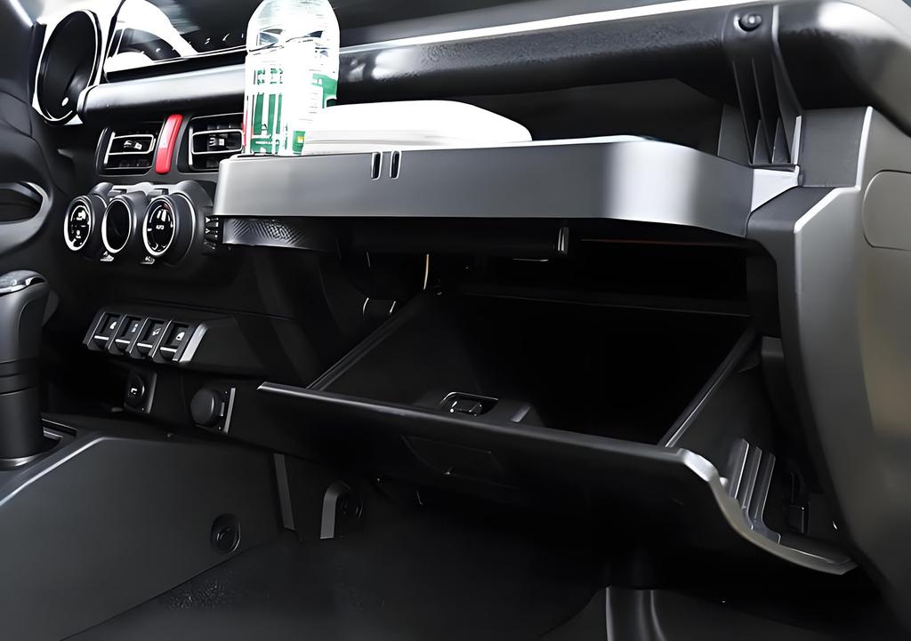 YOCTM Beifahrersitz Vorn Getränkeaufbewahrung Zusätzliche Aufbewahrung Smartphone Innenraumteile Zubehör für Suzuki Jimny Sierra und Nomad JC74 und Tisch,