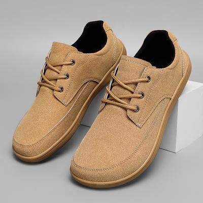 Leisure Walk Casual Shoes British Leather Sneakers Classic Mens Suede Leather Shoes New Trendy Driving Shoes Skateboard Footwear