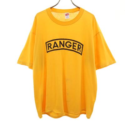 SOFFE 90s Made In USA Old Short Sleeve T-shirt XL Yellow Single Stitch Men's Used