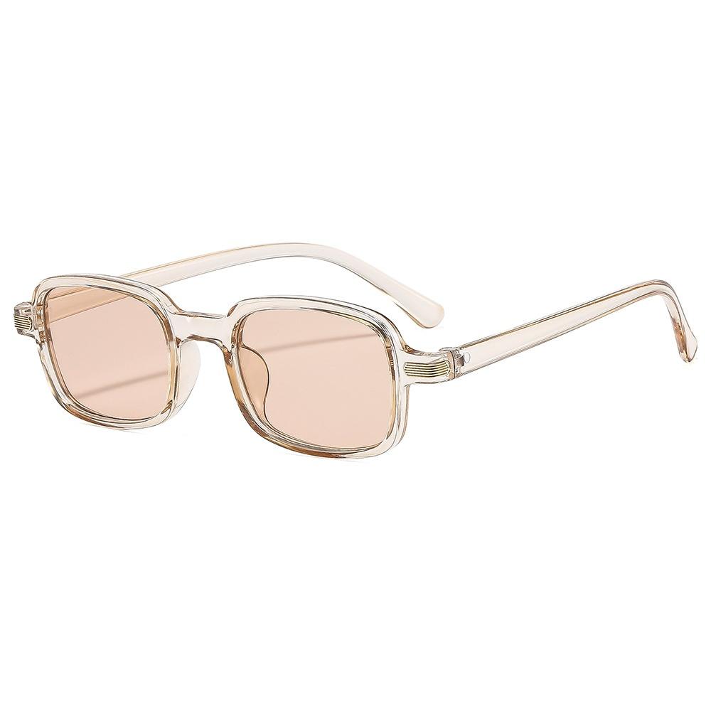 

New Retro Tortoiseshell Square Women Sunglasses Personality Versatile Rice Nail Design Punk Trend Men Uv400 as picture