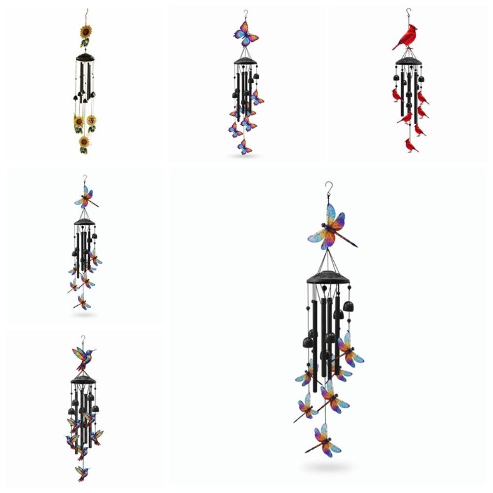 Metal Hummingbird Wind Chime Sunflower Outdoor Wind Catcher Butterfly Wind Chime Outdoor Decor