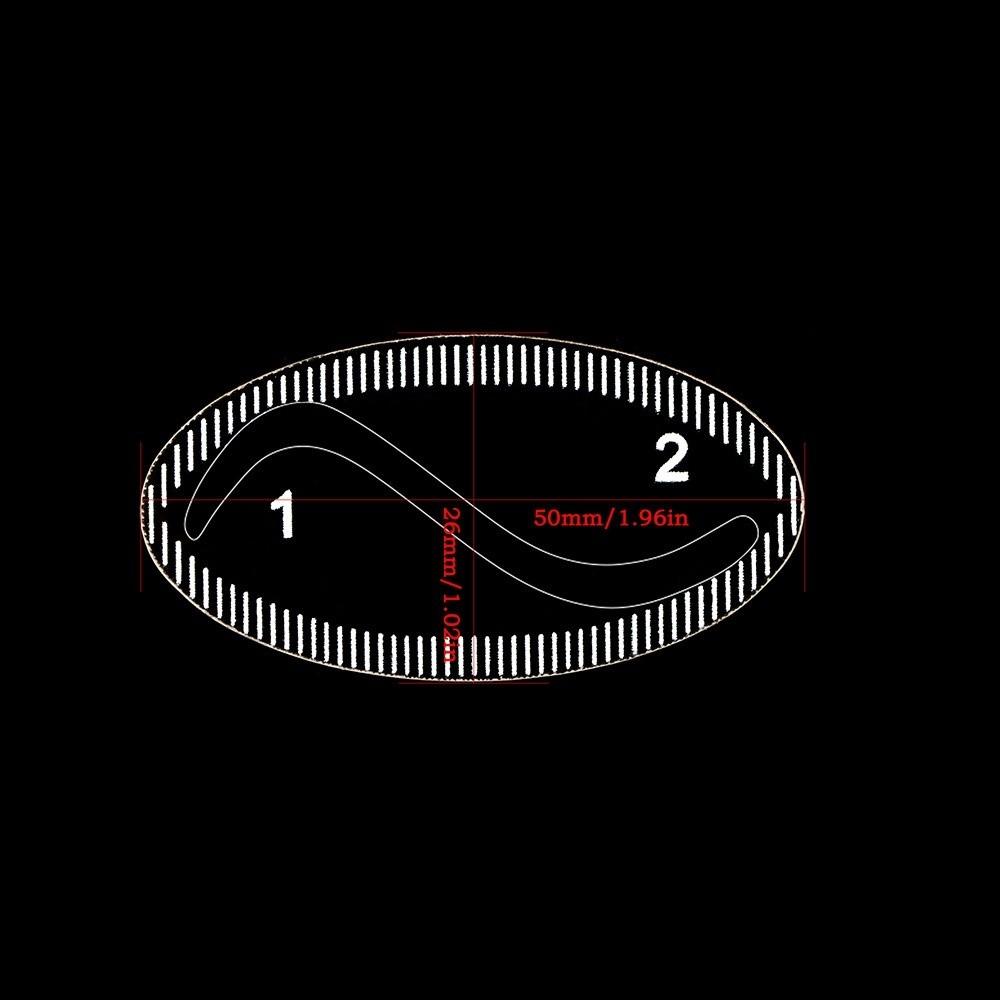 

Fast Drawing 1 Minute Brow Shaping Ruler Reusable Eyebrow Tattoo Mapping Ruler Tattoo Supplies B