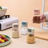 Kitchen Salt and Pepper Shakers Precise Quantitative Push Type Seasoning Shaker Press Type Salt Dispenser Spice Dispenser Sealed