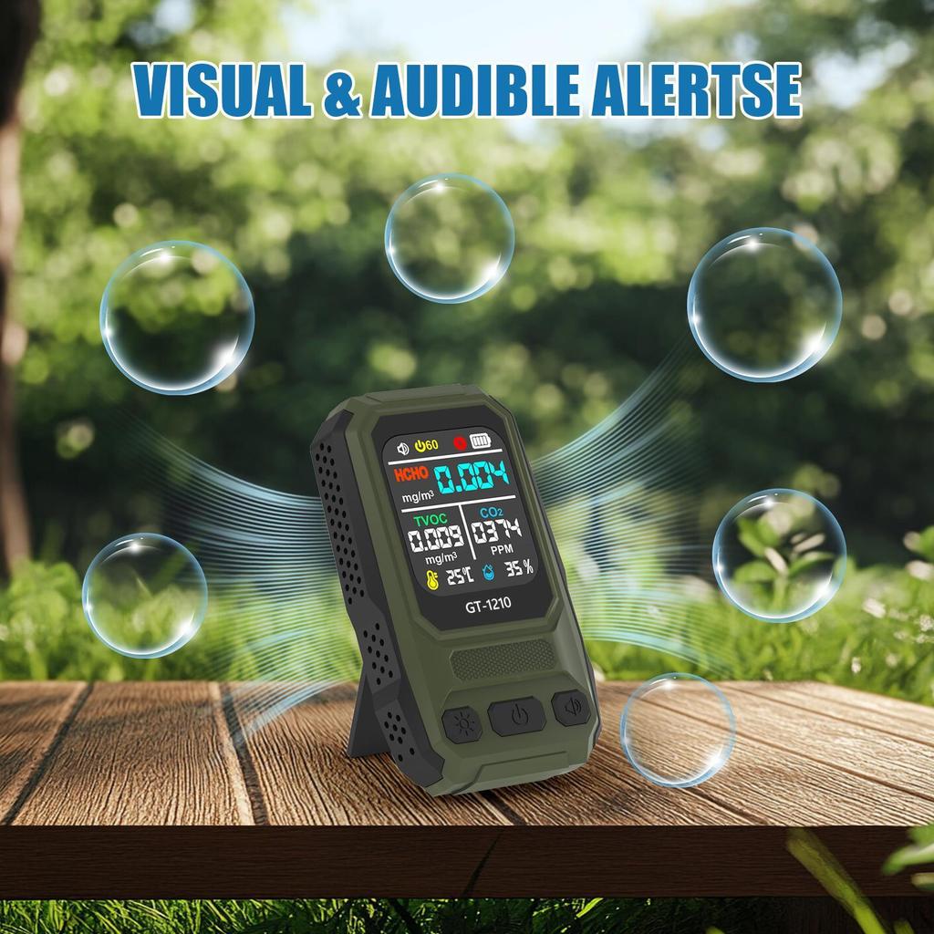 Air Quality Meter Temperature Display High Accurate for Indoor School Office