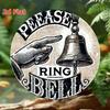 Vintage Aluminum Please Ring Bell Retro Metal Wall Plaque Home Garage Cafe Bar Restaurant Halloween Gift