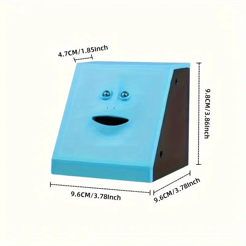 Plastic Face Bank Human Face Smart Sensor Piggy Bank Electric Coin Can Eat Money Face Piggy Bank Store Coins