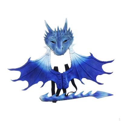 Children's Dragon Costume Dinosaur Wing Tail Set Role-Playing Cosplay Props Dress Up Toy for