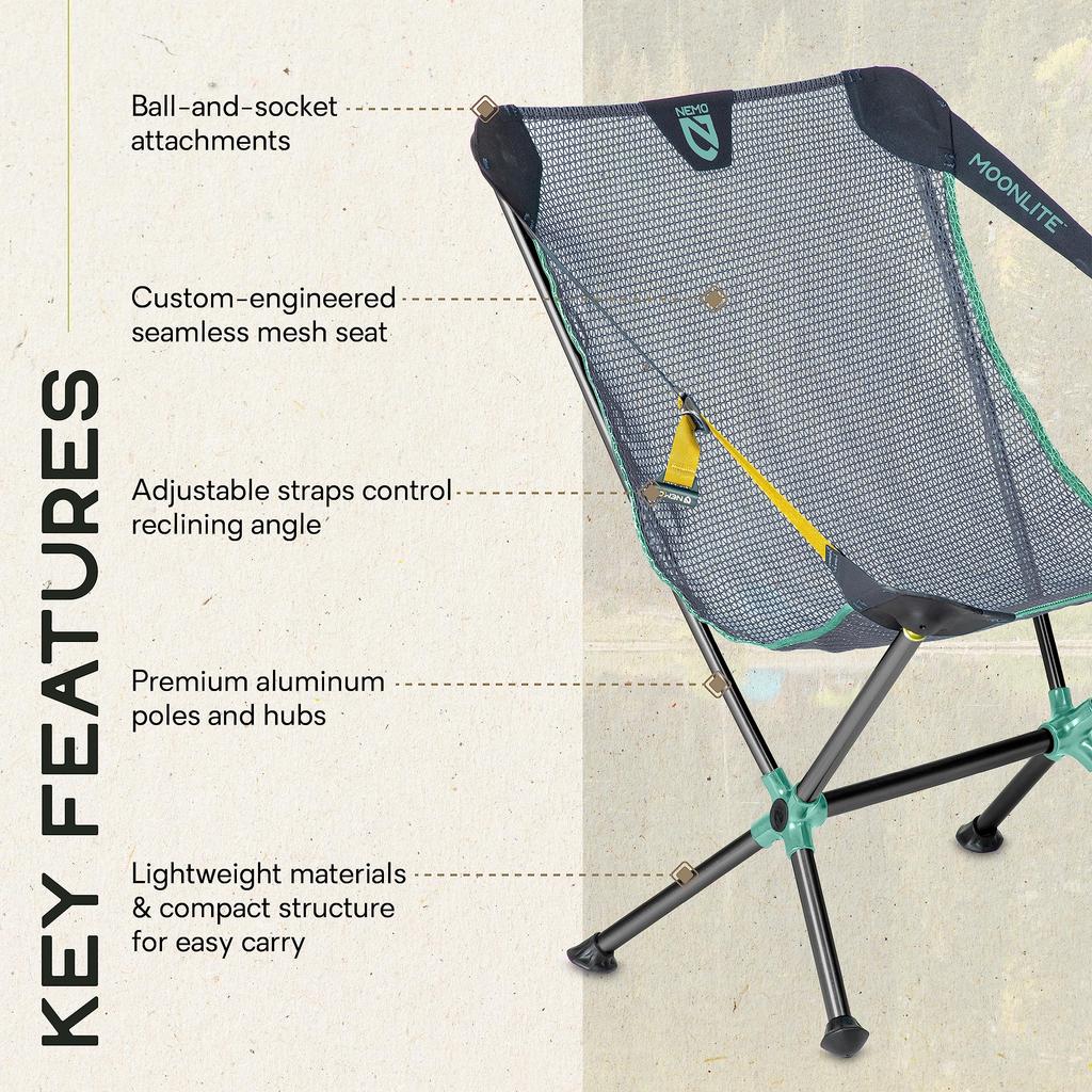 Nemo Equipment Moonlight Reclining Chair Fortress (Nemo) NM-MLCH-FG