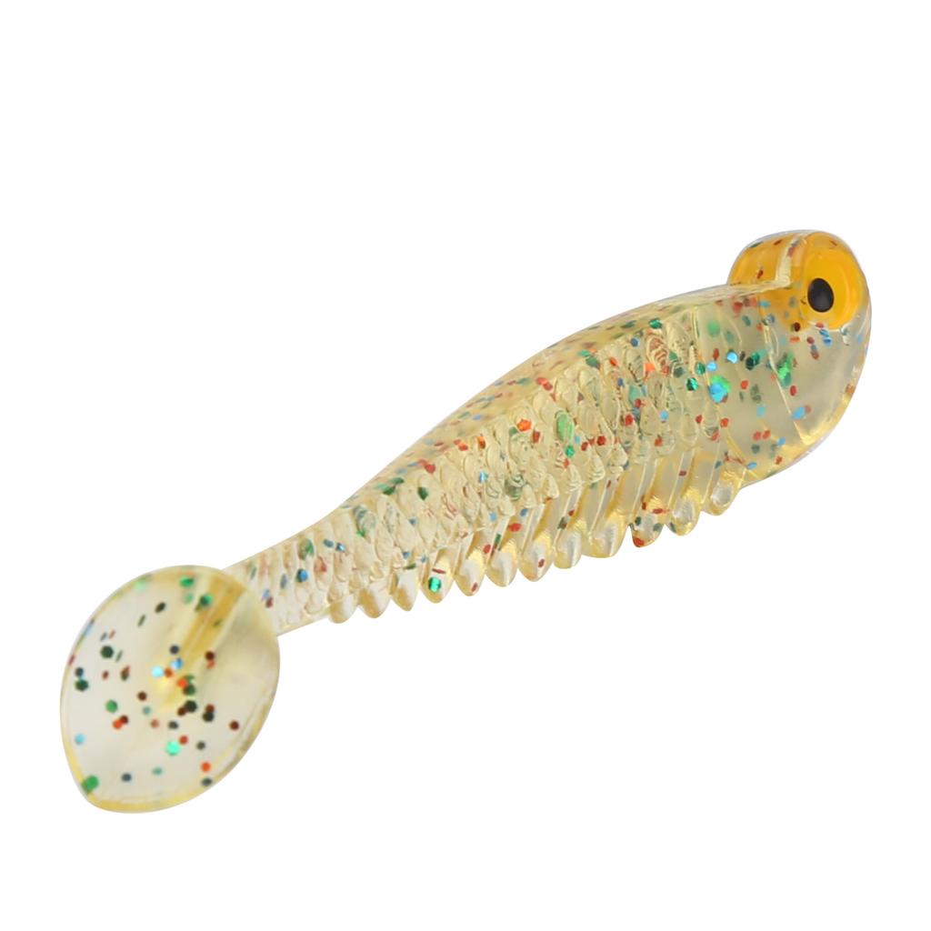 50PcsCelsiusBag Artificial Fishing Lures Soft Silicone Baits Lifelike Paddle Tail Swimbait