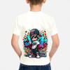 Summer Round Neck Hip - Hop Cartoon Character 3D Printed Top Fashionable Casual Short Sleeved Children's Boy T-shirts