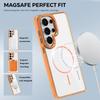 Crystal Clear Metal Button for Magsafe Phone Case For Samsung S26 S25 S24 S23 S22 Ultra Plus S24 S25 FE S25 Edge Magnetic Cover