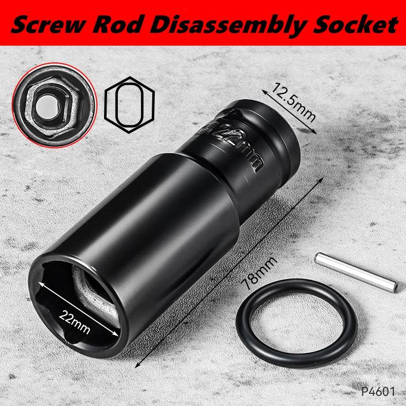 1/2Inch Drive Impact Socket Set 12/14/16mm Multifunction Screw Rod Scaffold Shelf Disassembly Sleeve CR-M Steel Impact Socket
