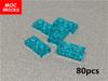 MOC Blocks Trans Lights Blue Brick 1x1 1x2 1x4x6 1x5x6 Ice Cave Ocean Water River House Construction Block Accessories Children's Toy