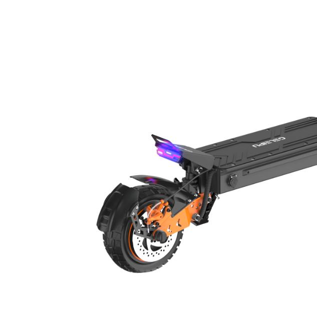 GELEIPU Z1 PRO Off-road Electric Scooter 1200W*2 Motor 52V 20Ah Battery 10 inch Tires 65km/h Max Speed 70km Range Adult Scooter