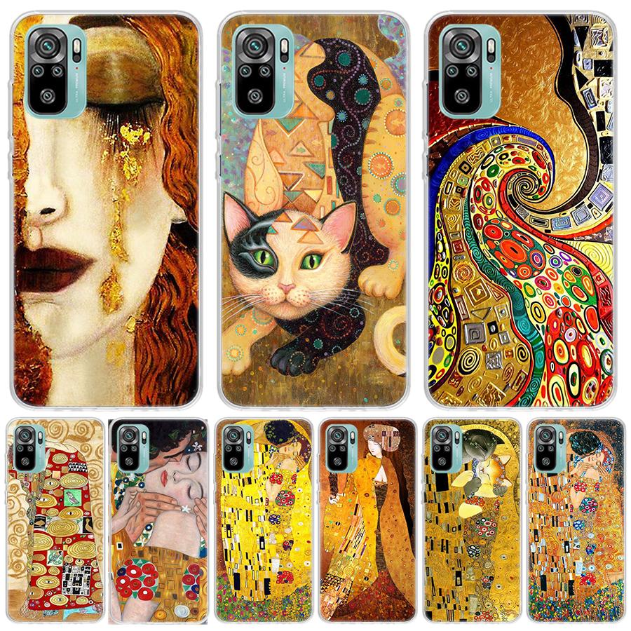 Kiss by Gustav Klimt Desig For Xiaomi Redmi Note 14 13 12 11 Pro Plus Phone Case 14S 12S 11S 11E 11T 10S 10 9S Fundas Cover Coqu