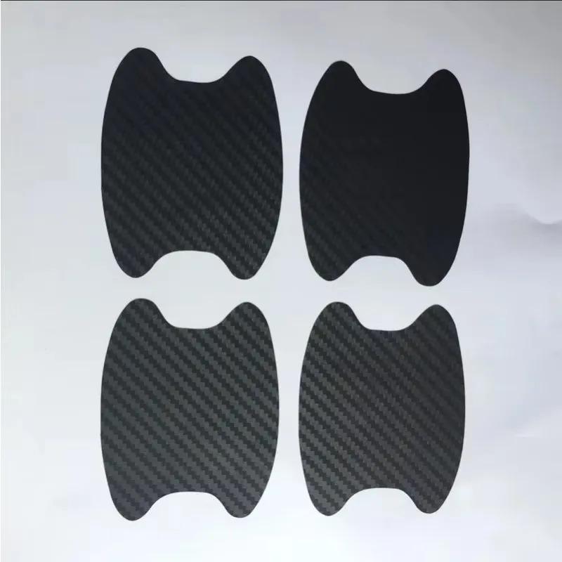 Carbon Fiber Scratches Resistant Cover Auto Handle Protection Film For 4Pcs/Set Car Door Sticker 3d Small size