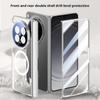Magnetic Transparent Privacy Screen Tempered Glass Protector Case For Oppo Find N6 Spring Hinged Holder Back Cover