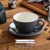 300ml Großes Keramik Cappuccino & Latte Kaffeetassenset - Eierblumen-Design