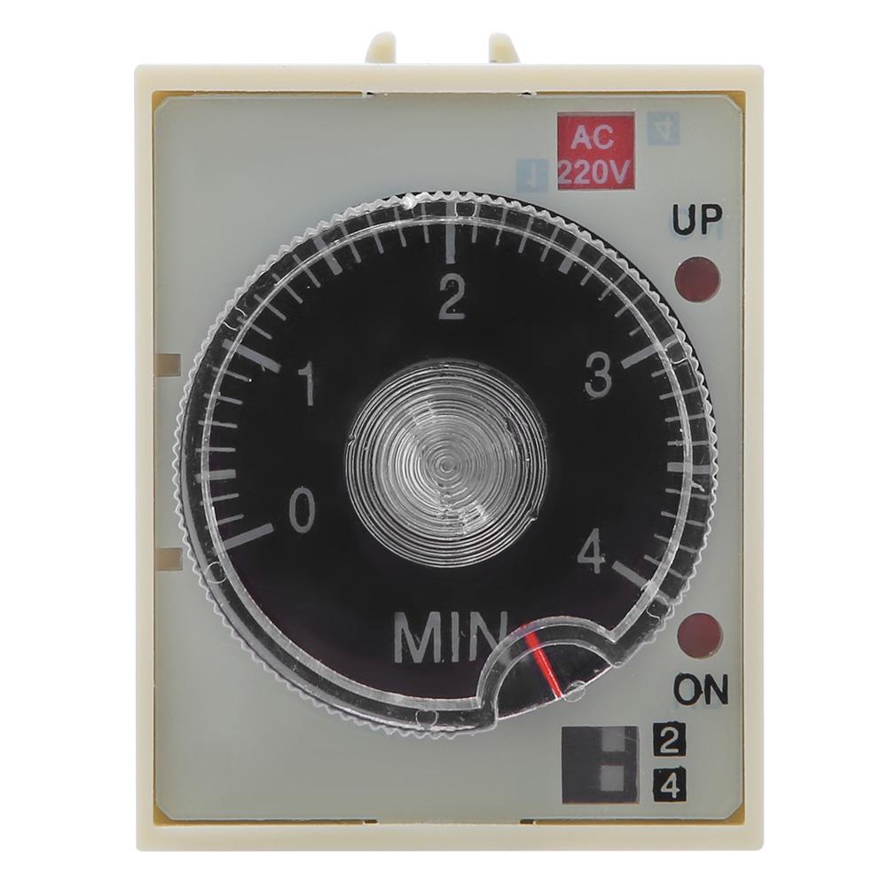 Delay Timer Time Relay Adjustable Knob High Quality Alloy Contact ST3PA G AC220V 5060Hz