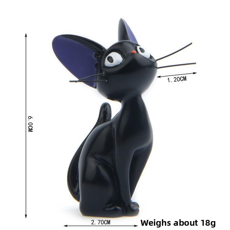 Black Cat Resin Miniatures With Handcrafted Style For Home Office Or Party Decor