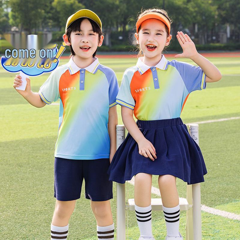 2025 Nowy Styl Wiatrówka Tęczowa Mundurek do Przedszkola i Szkoły Podstawowej: 3-częściowy lub 5-częściowy zestaw dresowy