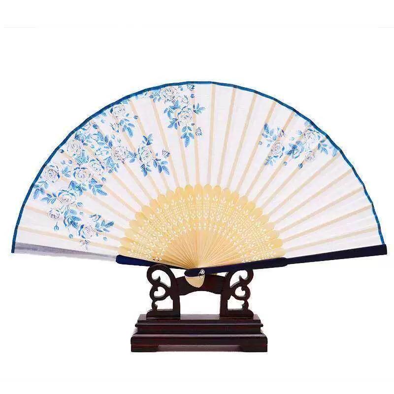 Folding Fan with Traditional Chinese Style for Opera, Chinese Style Hanfu, Women's Qipao, Dance, Children, Students, Summer Portable