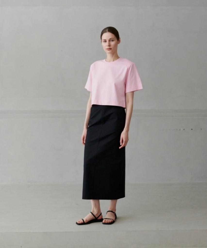 Owaiwai Standard Linen Long Skirt_Black