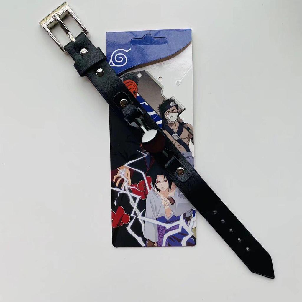 Anime Mix Faux Leather Bracelet: Attack on Titan, Naruto, Jujutsu Kaisen, Demon Slayer, Fairy Tail, Death Note.