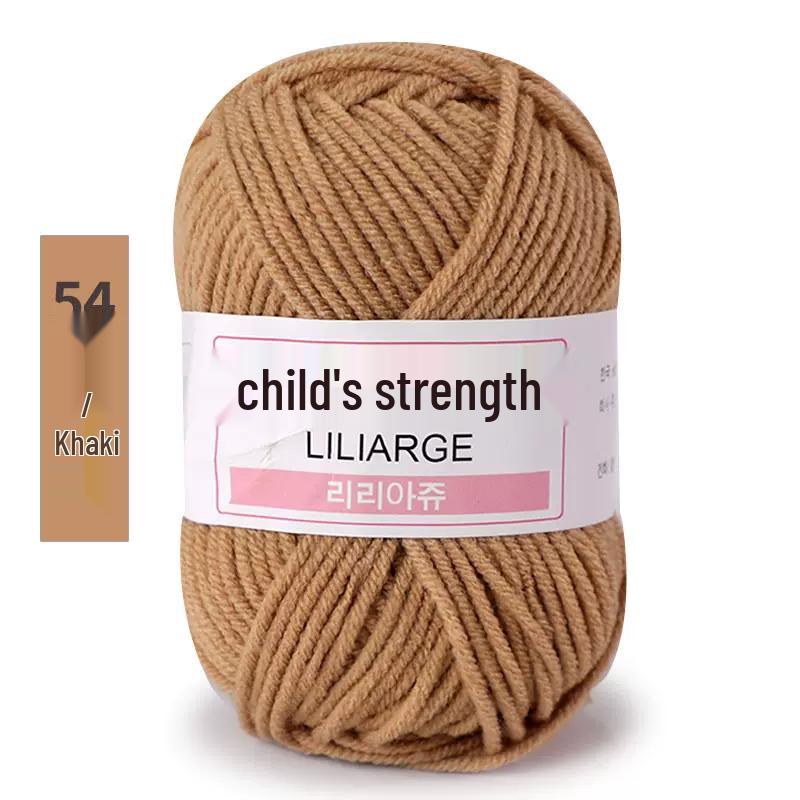 4-Ply Milk Cotton Yarn: Medium-Thick Baby Yarn for Hand-Knitted Scarves, Crochet Shoes, Dolls, and DIY Projects.