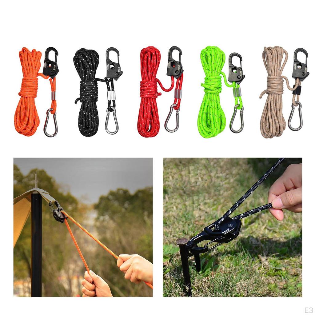 4mm Tent Guy Rope with Easy Locking System for Outdoor Adventures