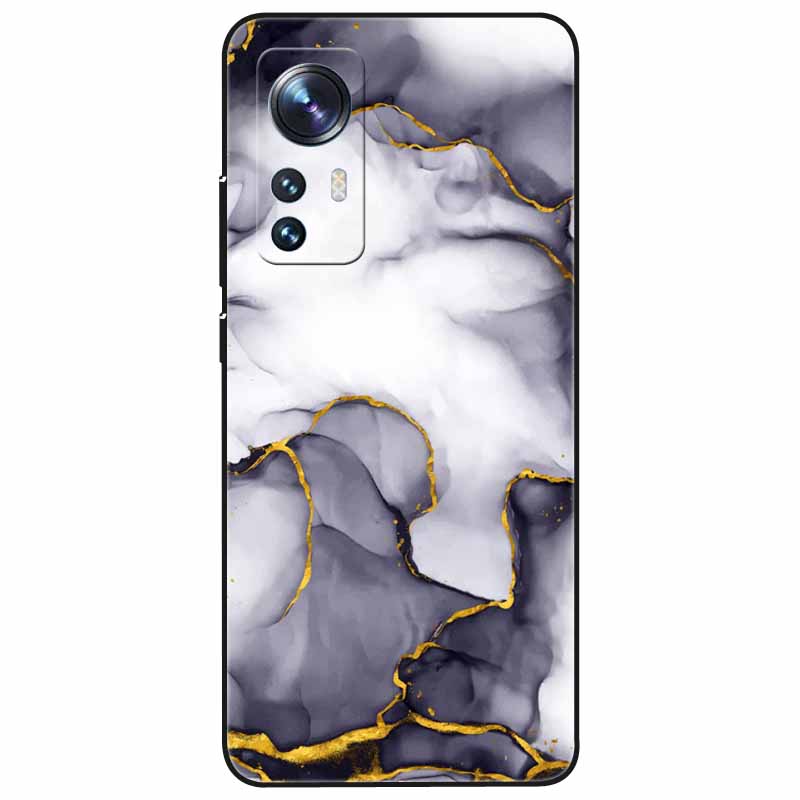 For Xiaomi Redmi Note 12s Case 12 S Soft Black Silicone Cool Marble TPU Funda Para for Redmi Note 12S 2023 Shockproof Note12s