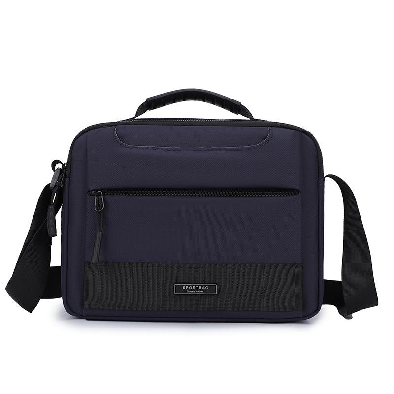 Durable Crossbody Bag Men's Large Capacity Water-Repellent Shoulder Bag Commuter Business Handbag