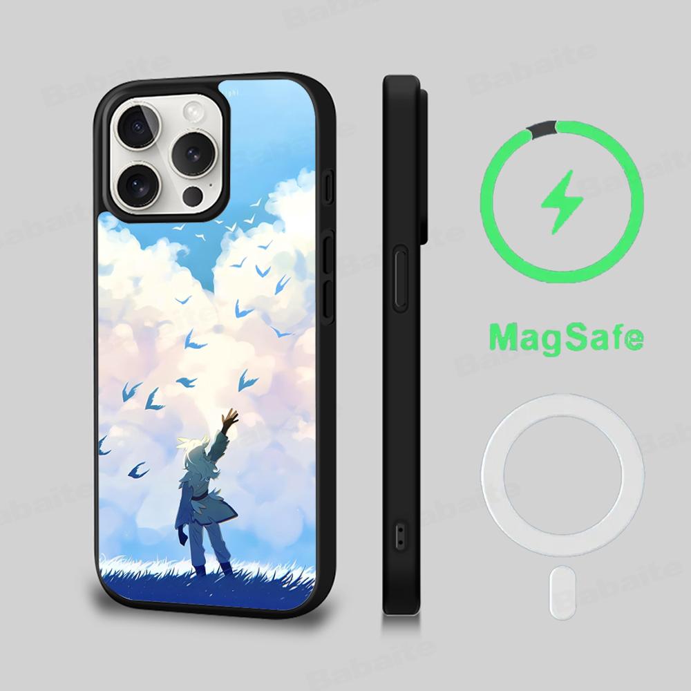 

S-Sky C-Children of the L-Light Phone Case Magesafe Magnetic Wireless Charge Case For iPhone 16 12 13 14 15 Pro Max Plus Mini iPhone 13