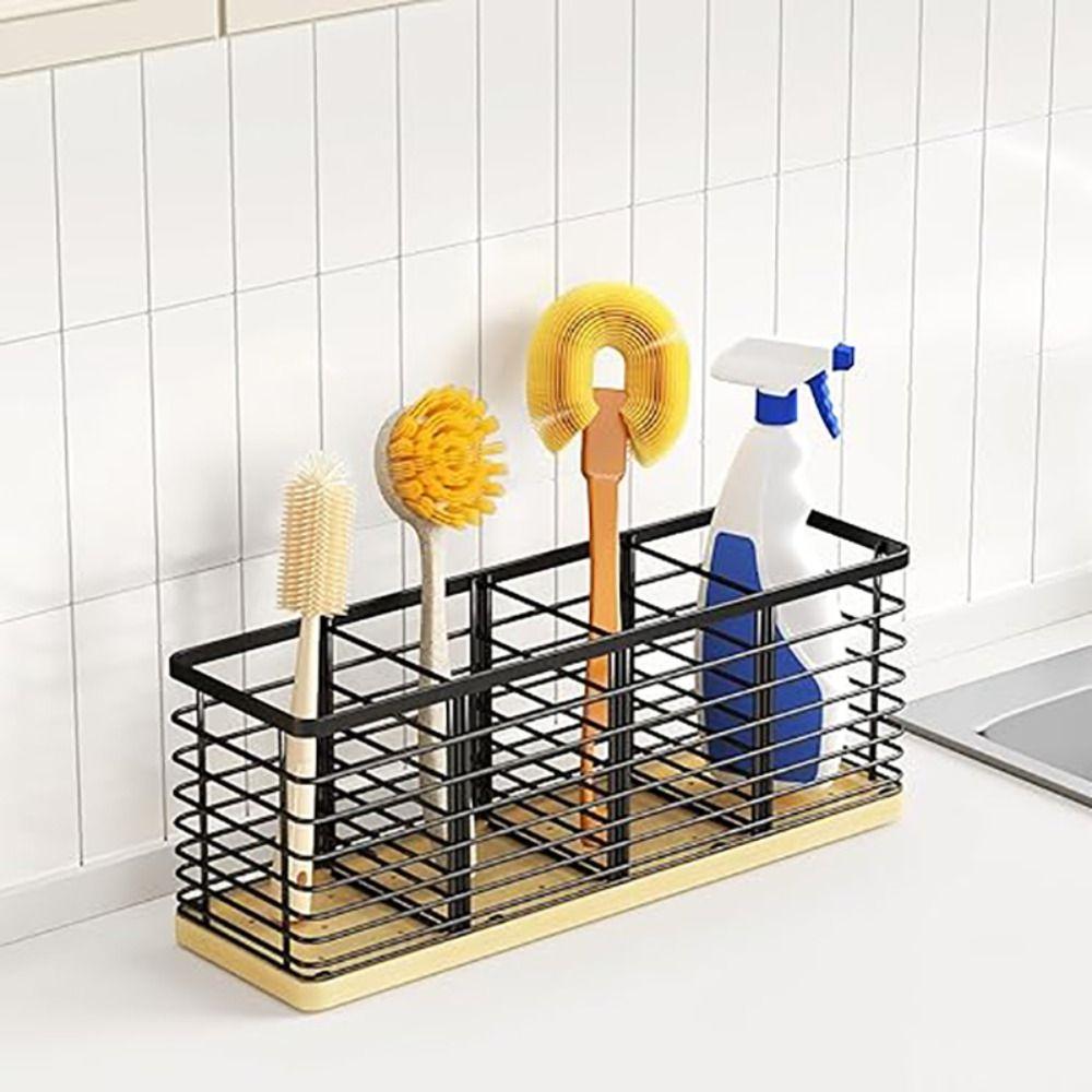Detachable Cooking Utensils Storage Basket Large Capacity Kitchen Table Organizer  Cupboard