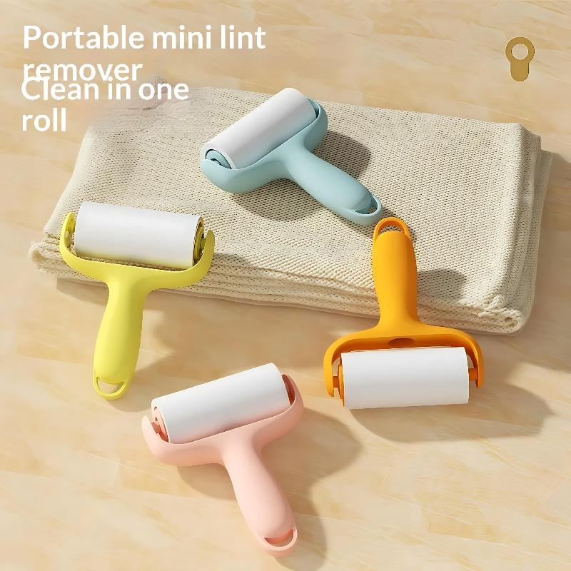Mini Lint Roller Portable Sticky Roller High Adhesive For Pet Hair Clothes Dust Removal Cleaning Tool
