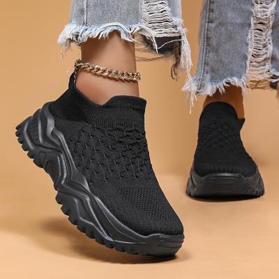 Sneakers Women Fashion Femme Women Shoes New Women's Vulcanized Shoes Sneakers Thick Bottom Slip On Female Women Shoe Plus Size