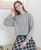 Rosiro Heart Symbol Rap Sweatshirt Gray
