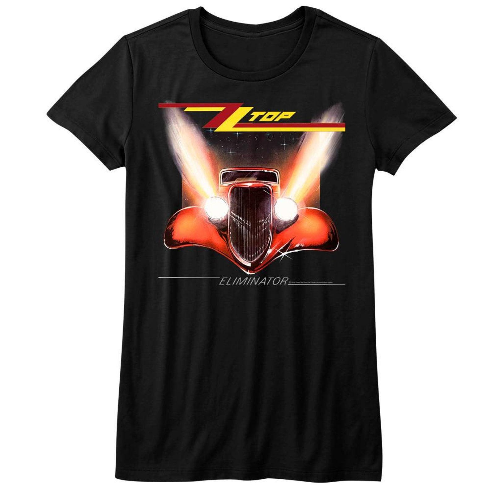 ZZ Top Eliminator Cover Black Junior Women s T-Shirt 3XL