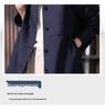 Women's British Style Mid-Length Trench Coat - 2025 Korean Edition for Spring & Autumn, High-End Straight-Cut Design