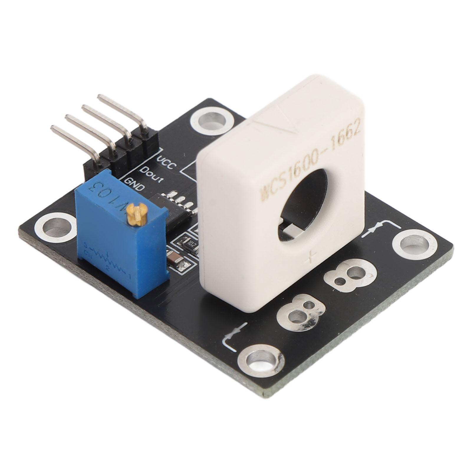 

Hall Current Sensor Module Detector Board Adjustable 3 70A Short Circuit DC+ 100A Overcurrent Protecting DC5V WCS1600