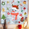Cartoon Antler Snowman Christmas Static Sticker Christmas Small Accessory Balcony Living Room Window