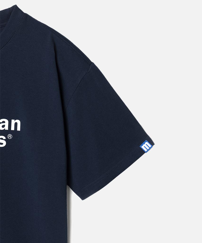 Maenhatanlekojeu Manhattan Records Classic Logo T-Shirt - Navy