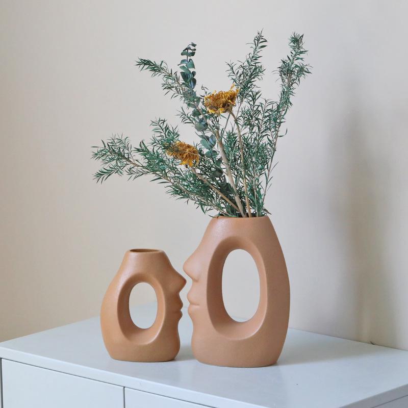 European Ceramic Vase for Home Décor: Ideal for Living Rooms, TV Cabinets, and Wine Cabinets - Perfect for Dried or Hydroponic Flowers