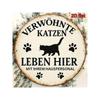Personalized Metal Cat Sign Vintage Wall Decor Home Office Art