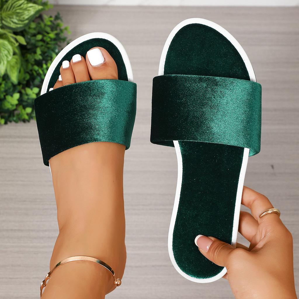 Fashion Winter Fleece Warm Slippers Non-slip House Hotel Shoes for Women Solid Flat Sandals Half Pack Flip Flops Men's Ladies Shoes